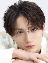 アズ ワン(AS ONE)&nbsp;韓国ヘアコンマバング韓国マッシュセンターパートフェザーパーマ