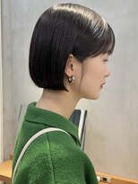 ニコ トウキョウ(nico TOKYO)&nbsp;20代30代ショートボブ前髪ありボブミニボブ顔周りレイヤーカット