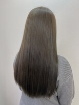 アリアツイン バイ エクラート 池袋西口店(ARiA TWiN by ECLART)&nbsp;オリーブベージュ×髪質改善 イルミナカラー 縮毛矯正 ツヤ髪