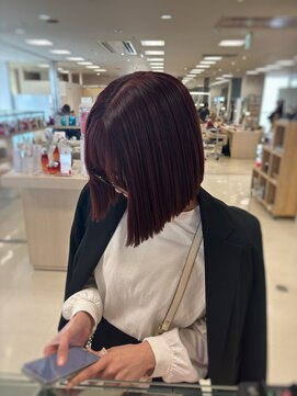 ケンジ 平塚ラスカ店(KENJE) ボルドー/ダークブルー/デジタルパーマ/平塚駅