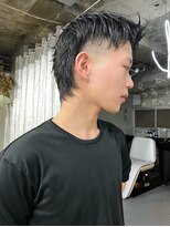 ステップボーンカットオオサカ(STEP BONE CUT OSAKA Via TICK-TOCK)&nbsp;【ステップボーンカット】スパイキーマレットショート