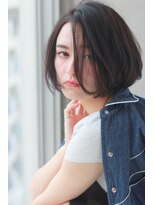 ドアベルヘアリビング(Door Bell hair Living)&nbsp;黒髪×前下がりボブ