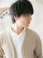 モッズヘア メン 上尾東口店(mod's hair men)&nbsp;≪mod's men≫黒髪マッシュウルフで爽やかさUP!束感ヘアO