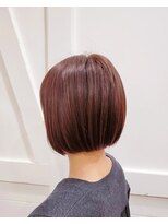 TJ天気予報 3t 日進店&nbsp;髪質改善水素カラー/レッドブラウン/ミニボブ