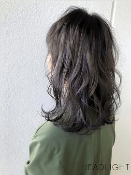 ソーエン ヘアー エイト 札幌駅前店(soen hair eight by HEADLIGHT) ハイライト×アッシュグレイ×デジタルパーマ