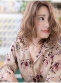 ★外国人風カラー逆グラデーション波巻きカール20代30代40代★9