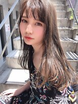 チカ 平和台(chica)&nbsp;ロブヘア/オリーブベージュ/ロングレイヤー/鎖骨ミディアム