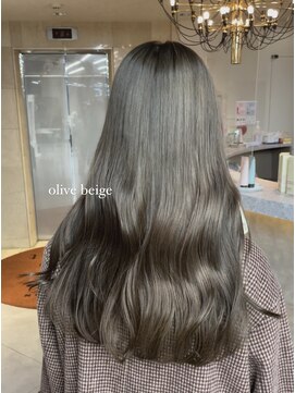 ソワンドブレスセルン 心斎橋(soin de brace cerne) オリーブベージュ×顔周りカット