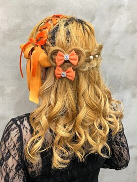 ブーミー(Bor mee) 【bor mee】リボン編み込み×ハートのアレンジ