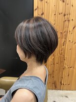 ディッシュ 五反田(dish) 五反田駅美容室★ショート/白髪ぼかしハイライト