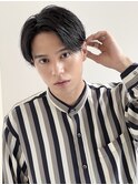 ニュアンスパーマ ビジネススタイル アップバング