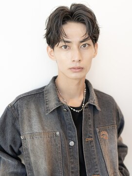 メゾンバイハバナ(maison by HAVANA) モテるメンズ波巻きツーブロック韓国風黒髪マッシュパーマウルフ