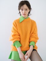 フィルムス 表参道(FILMS)&nbsp;レイヤーカット/ウェットへア/オリーブベージュ/表参道