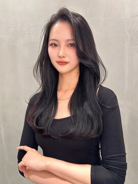 ロンドローズ 名古屋(Lond damaskRose) ブリーチ 学割 オリーブベージュ レイヤーカット リタッチ9