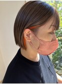 パツっとボブにワンポイントカラー◎10代20代30代40代