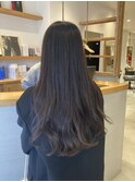 艶髪メンテナンス！透明感グレージュ