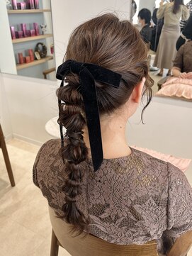 ラ ブランシュ 大宮(La Blanche) 大宮/ワインレッド/マロンベージュ/レイヤー/韓国ヘア