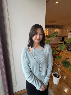 ルッツ(Lutz. hair design) layer lob olive 0426