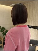 ぱつっとボブ