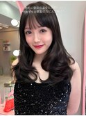 アッシュグレー/グレージュ/韓国ヘア/渋谷/レイヤー/顔まわり