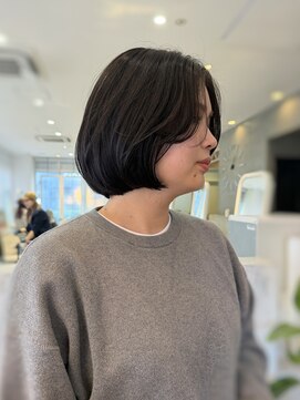 ボブ/ボブパーマ/女性らしい大人ボブ/茶屋町ボブ