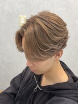 ジーナ 天神(Zina)&nbsp;ブラウンバレイヤージュ/センターパート【福岡/天神/メンズ】