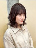 【snuw_ayano】ワインレッド/ボブ/名古屋結べるボブ