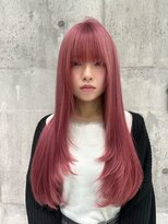 ワンズ リー 上大岡店(One's ly) レイヤーカット/ピンクカラー/似合わせカット