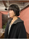 ボブパーマ/黒髪パーマ/パーマ/大きめカール/ニュアンスパーマ