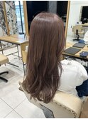 ほんのりピンクブラウン×レイヤー