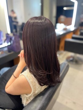 エミュ 伏見 国際センター(emu) ラベンダーブラウン/ラベンダーカラー/レイヤーカット