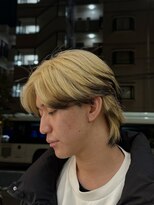 タイドヘア 茨木店(TIDE HAIR)&nbsp;「デザインカラー」ブロンド×ブラック