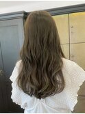 ブリーチなし×オリーブグレー◎20代30代透明感カラー