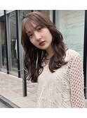 ブラウンカラーレイヤーカット._.