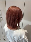 ボルドーカラーボブ