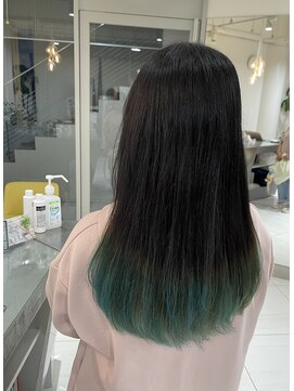 ステラ ヘア デザイン サロン(STELLA hair design salon) 推し色デザインカラー。【由比藤】
