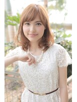 ラ ブレス あべのキューズ(LaBless)&nbsp;耳かけほつれウェーブ簡単スタイリングふわミディ