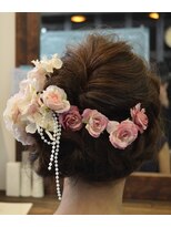 ヘアデザイン ノアール(hair design NoiR)&nbsp;ヘアアレンジ（花付き）
