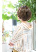 ふわっとナチュラルな大人ショートボブ