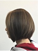 暗めカラーグランマッシュデザインカラーフェイスフレーミング37