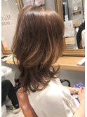 20代30代40代50代ラウンドCカーブカット+髪質改善シルク4Hカラー