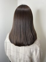 シェノン 梅田(CHAINON)&nbsp;小顔カット×酸性縮毛矯正×黒髪風グレージュ