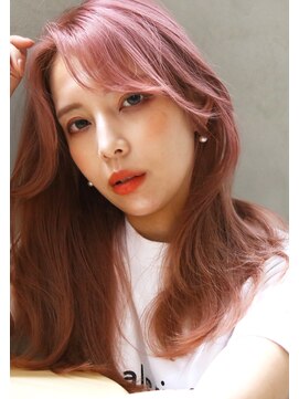 ラエティス(Laetus) ダブルカラー/ペールピンク/色っぽロング/イメチェン/縮毛矯正