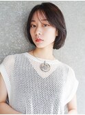 ナチュラルボブ_くびれヘアビタミンカラーメルティカラー_48653