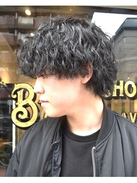 フリーク バーバーショップ 都島店(FREAK BARBER SHOP) スパイラルウルフマッシュ