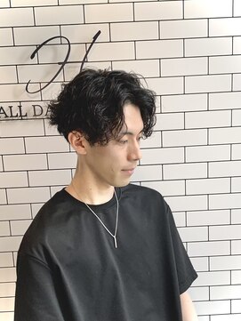 オールデイハローズ(ALL DAY HELLO'S) ２０代イケメンビジネスニュアンスパーマ【河原町】