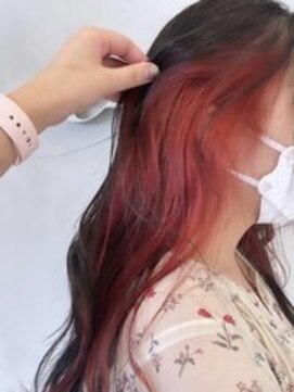 リボーンアルファ 船橋店(reborn α) イヤリングカラー☆レッドオレンジ