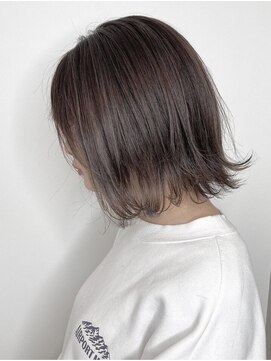 レポヘアー(Repos hair) 大人可愛い大人美人くすみカラーアッシュグレーベージュ