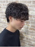 波巻きパーマ