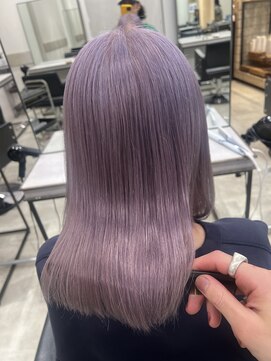 エイト ヘアサロン 渋谷本店(EIGHT) 【ハイトーン】色落ちの綺麗なパープルカラー